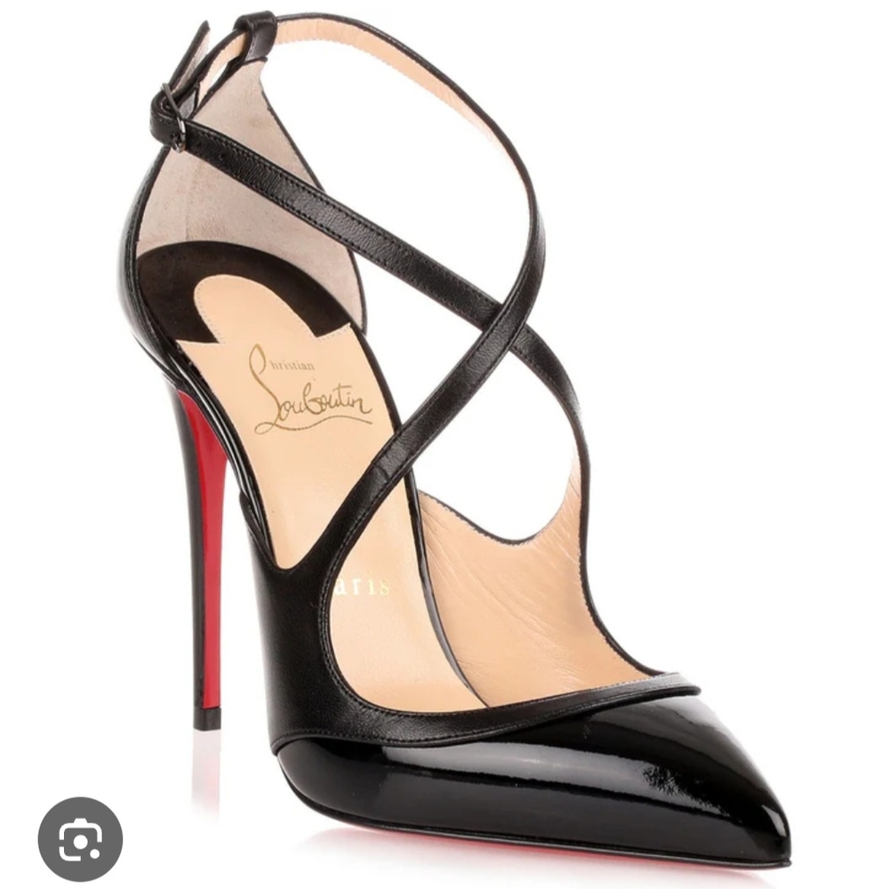 Christian Louboutin Black and Red Heels Size 38